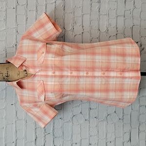 Wolverine Pink Plaid Sport/Work top